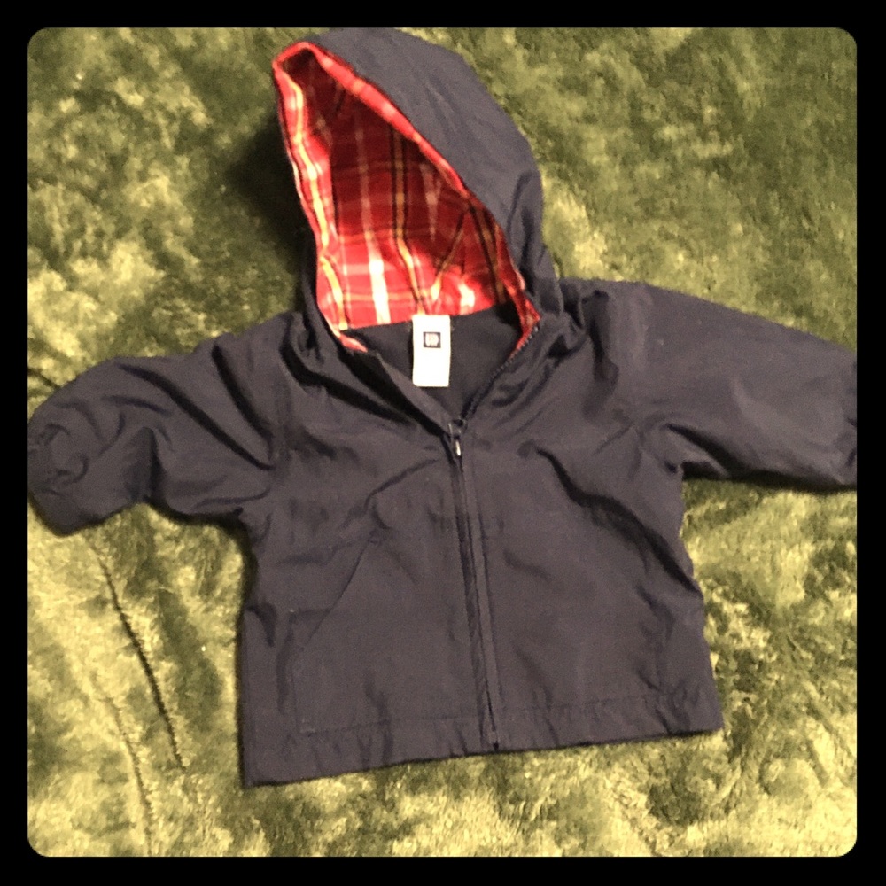 Navy blue 6-12m windbreaker/sweater.